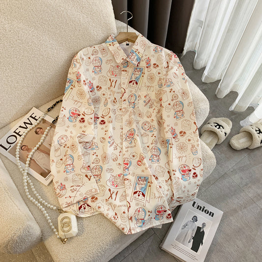 【tops】キャラクター長袖シャツG23436