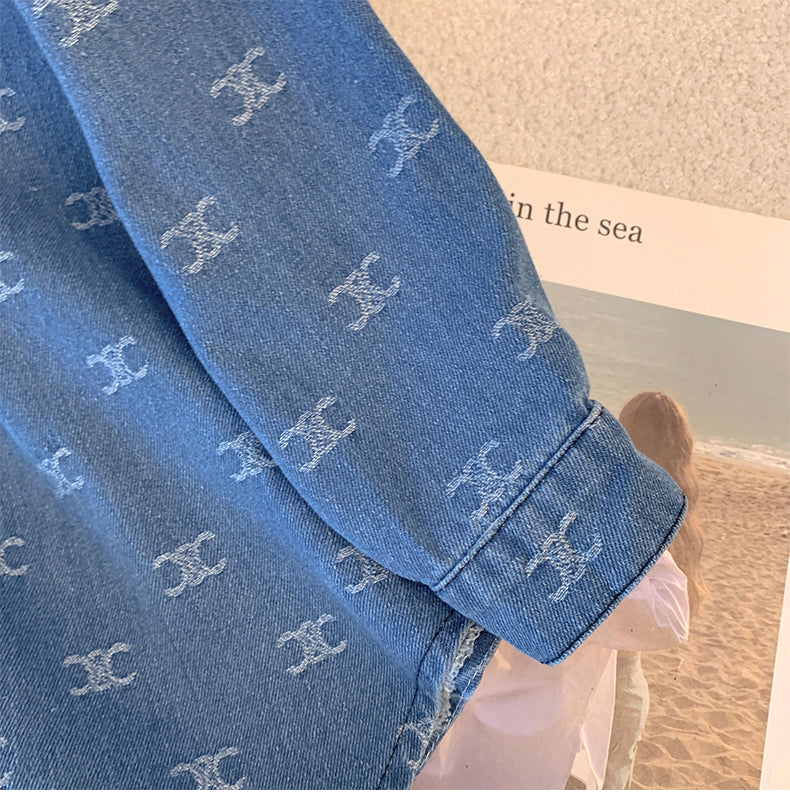 【tops】トレロデニム春秋ブラウスG23444