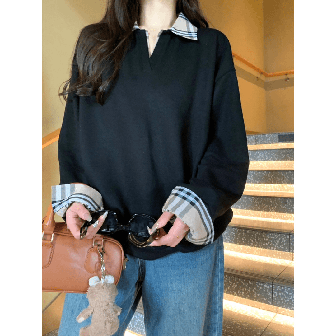 【tops】偽二つ切り替えパーカーG23477