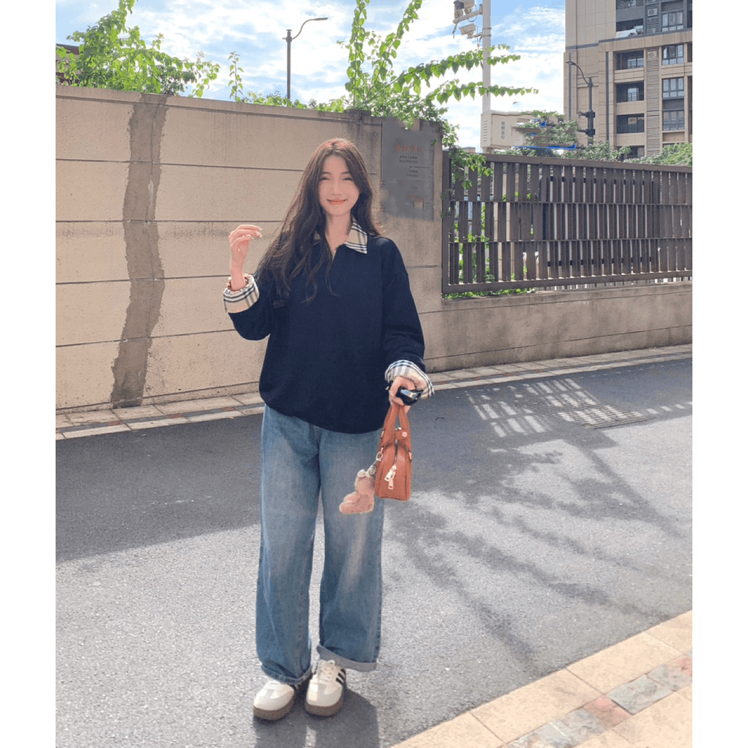 【tops】偽二つ切り替えパーカーG23477