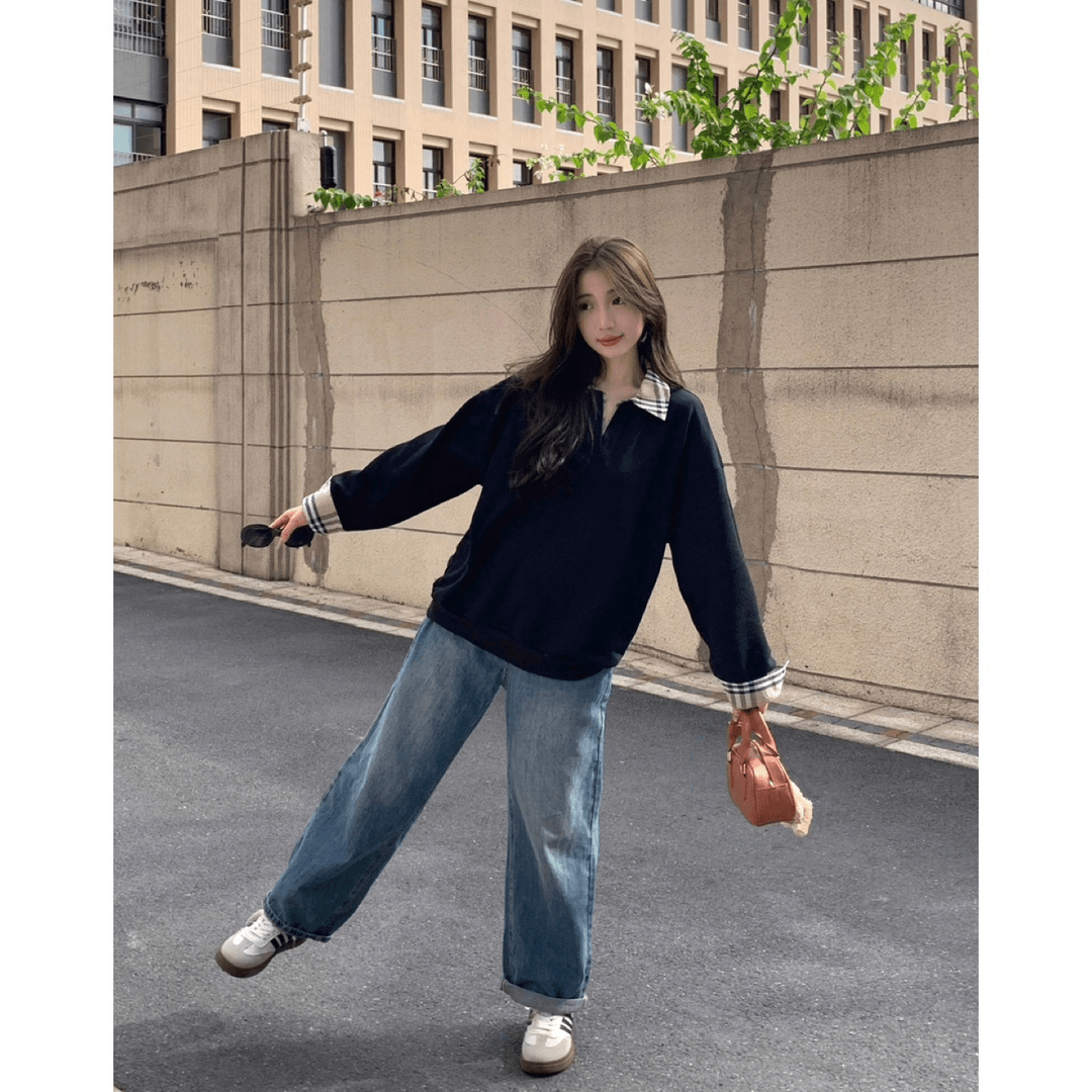 【tops】偽二つ切り替えパーカーG23477