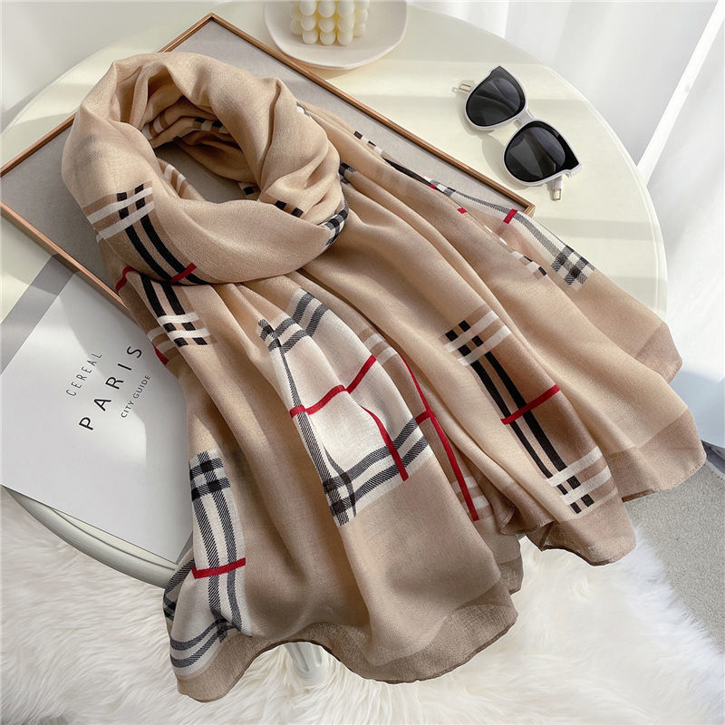 【小物】春秋配色スカーフG23480