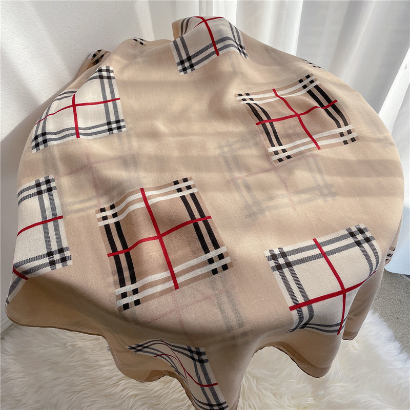 【小物】春秋配色スカーフG23480