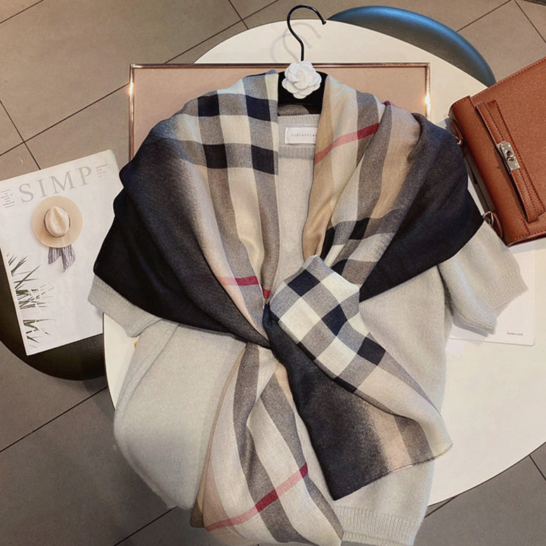 【小物】春秋グラデーションスカーフG23482