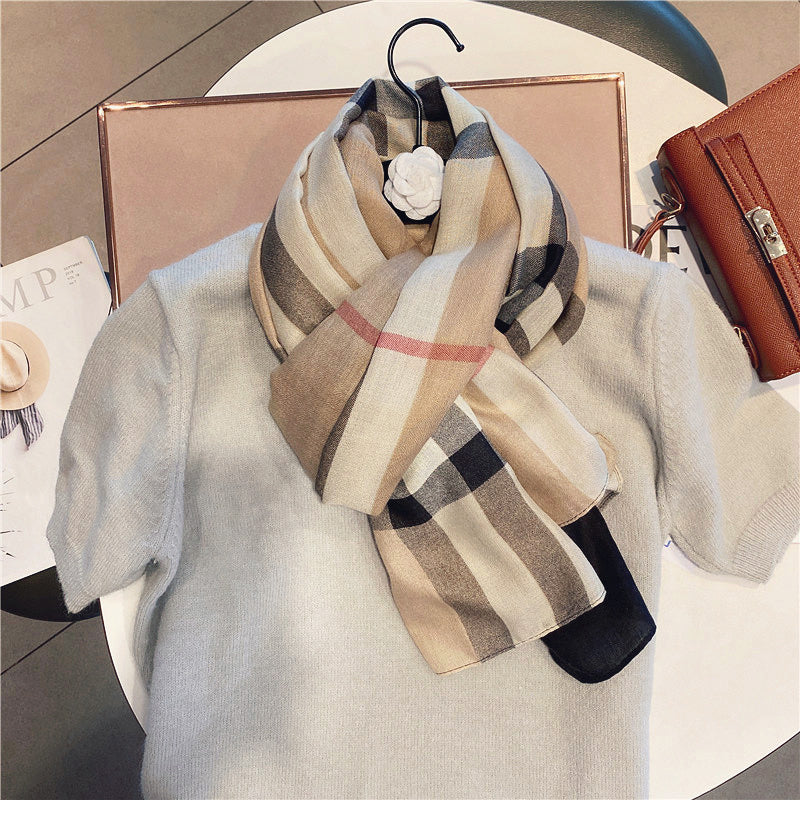 【小物】春秋グラデーションスカーフG23482