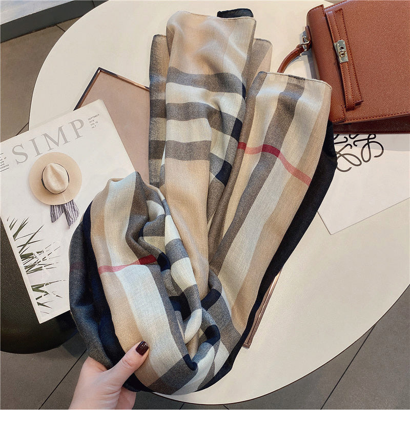 【小物】春秋グラデーションスカーフG23482