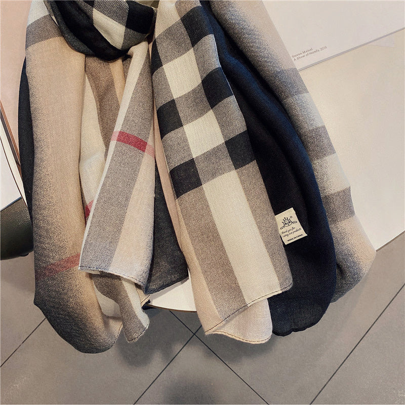 【小物】春秋グラデーションスカーフG23482