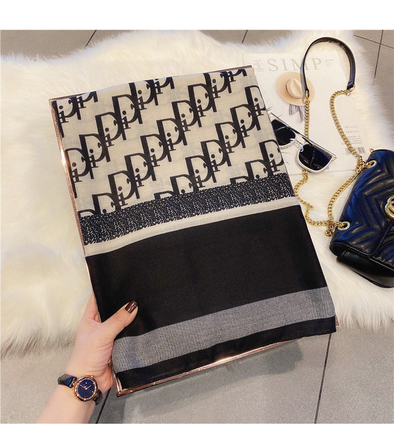 【小物】春秋配色スカーフG23483