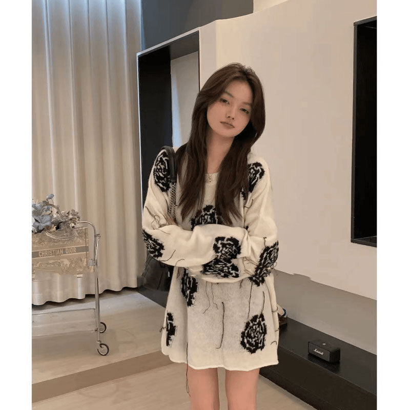 【tops】秋長袖ニットトップスG23487