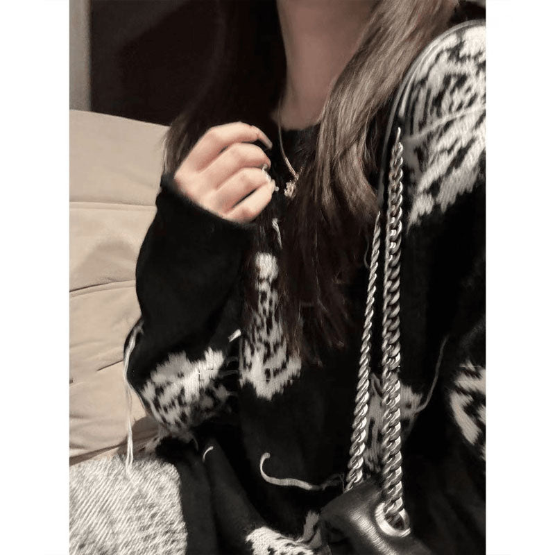 【tops】秋長袖ニットトップスG23487