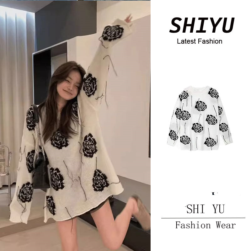 【tops】秋長袖ニットトップスG23487