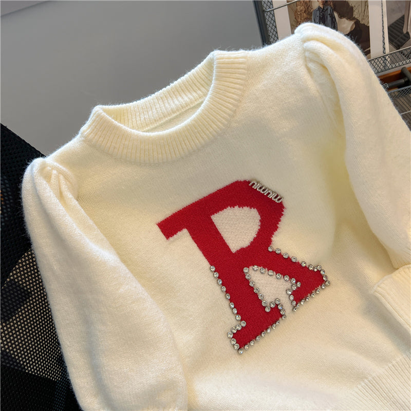 【tops】デタッチドスリーブニットセーターG23489