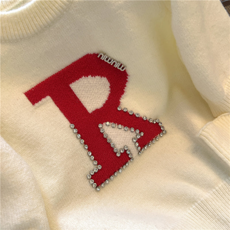 【tops】デタッチドスリーブニットセーターG23489