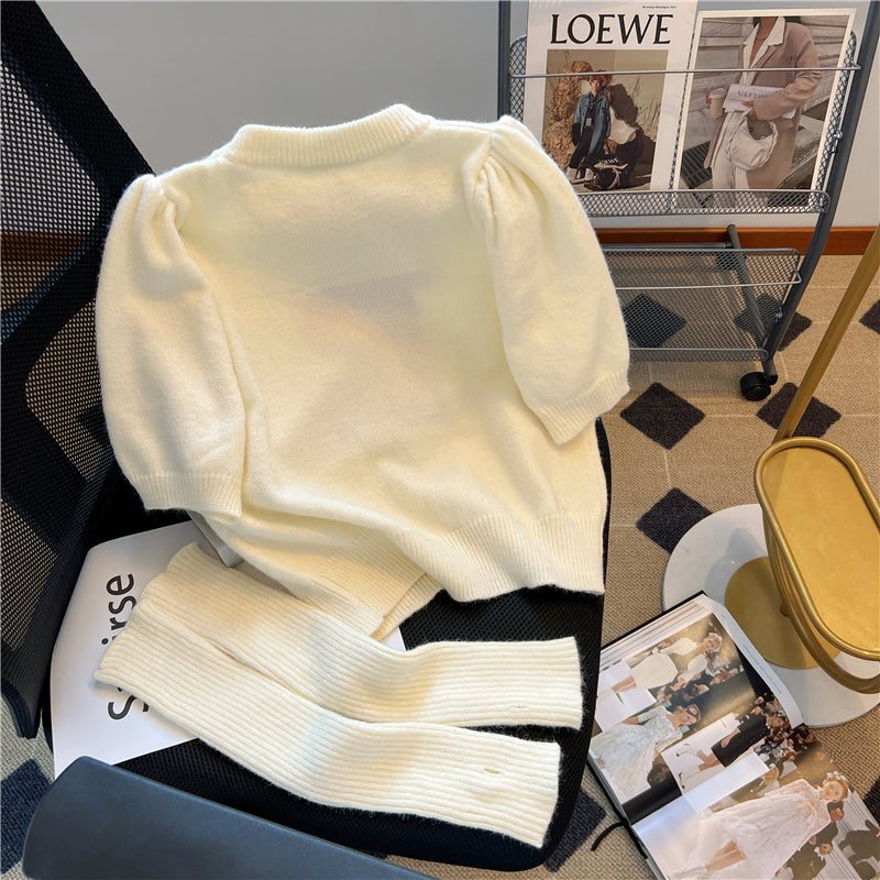 【tops】デタッチドスリーブニットセーターG23489