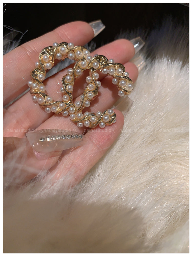 【小物】パールブローチG23504