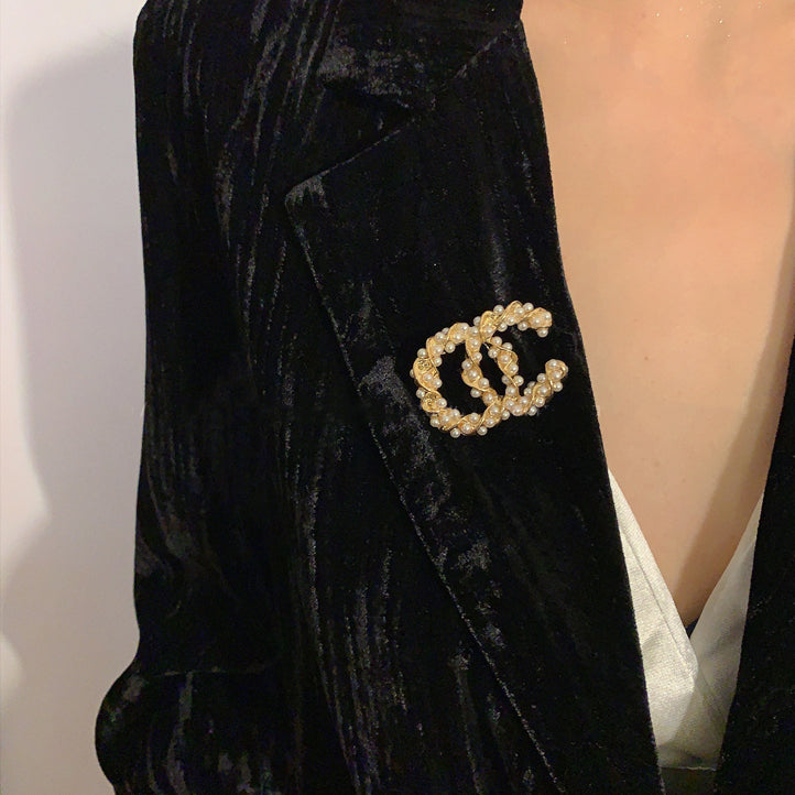 【小物】パールブローチG23504