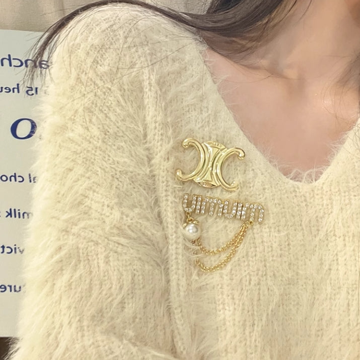 【小物】レトロブローチG23507