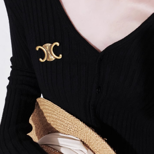 【小物】レトロブローチG23507