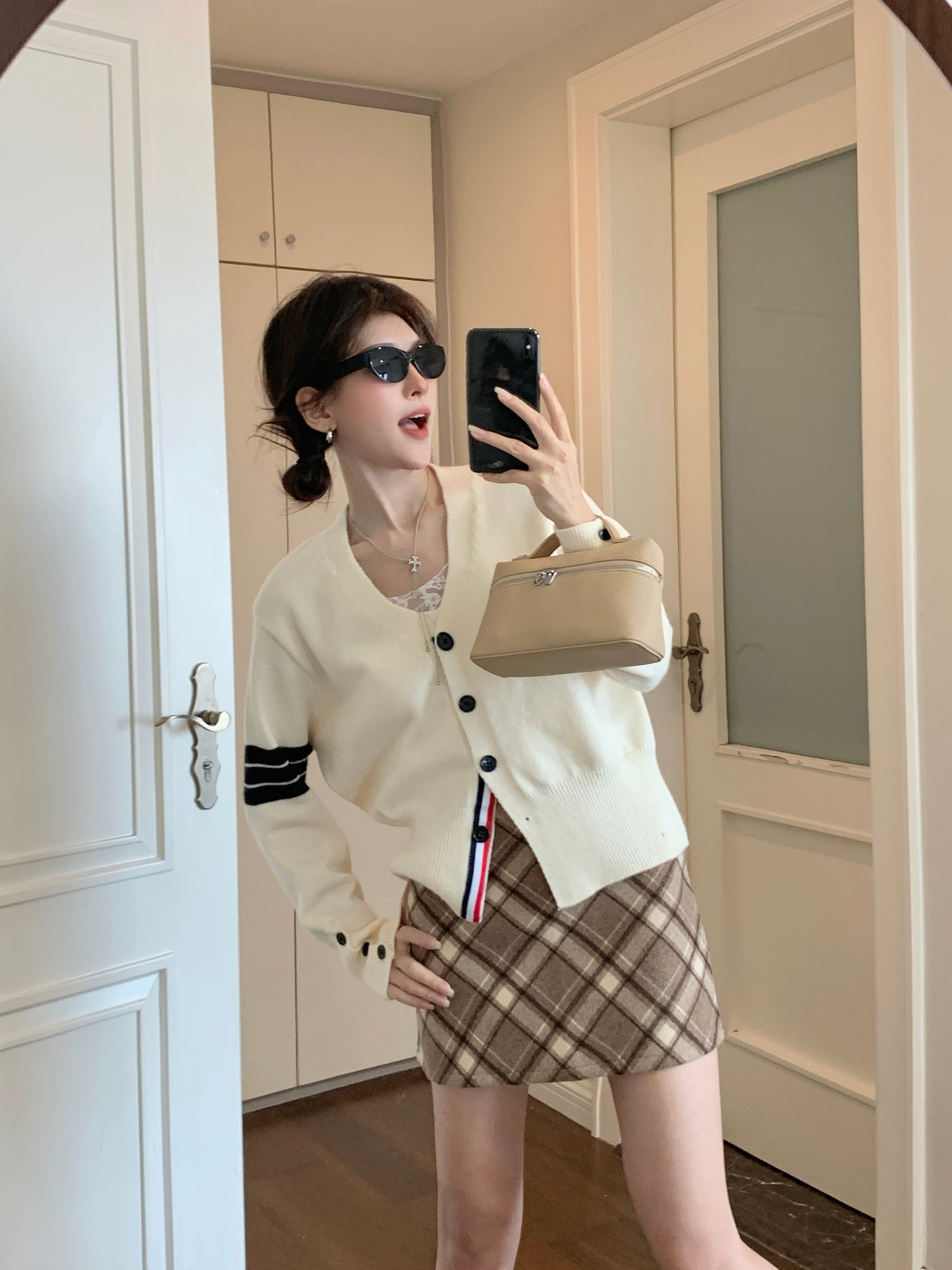 【outer】キャンパスニットカーディガンG23518