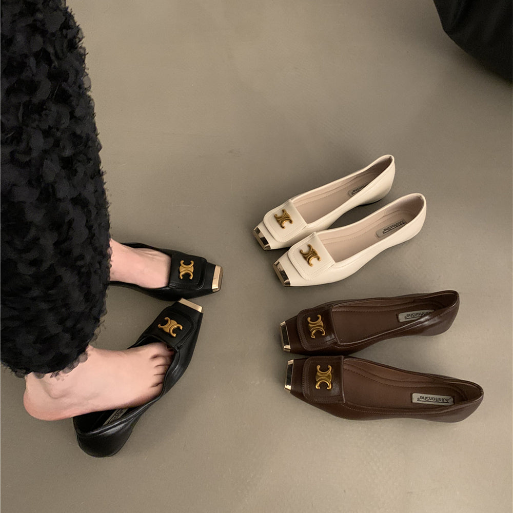 【shoes】3色フラットシューズG23526