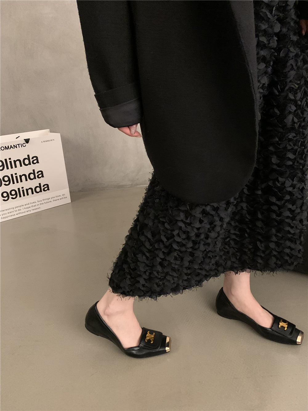 【shoes】3色フラットシューズG23526