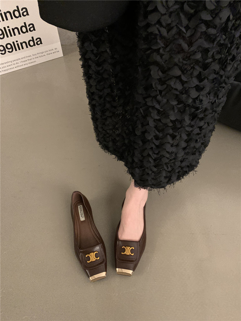 【shoes】3色フラットシューズG23526