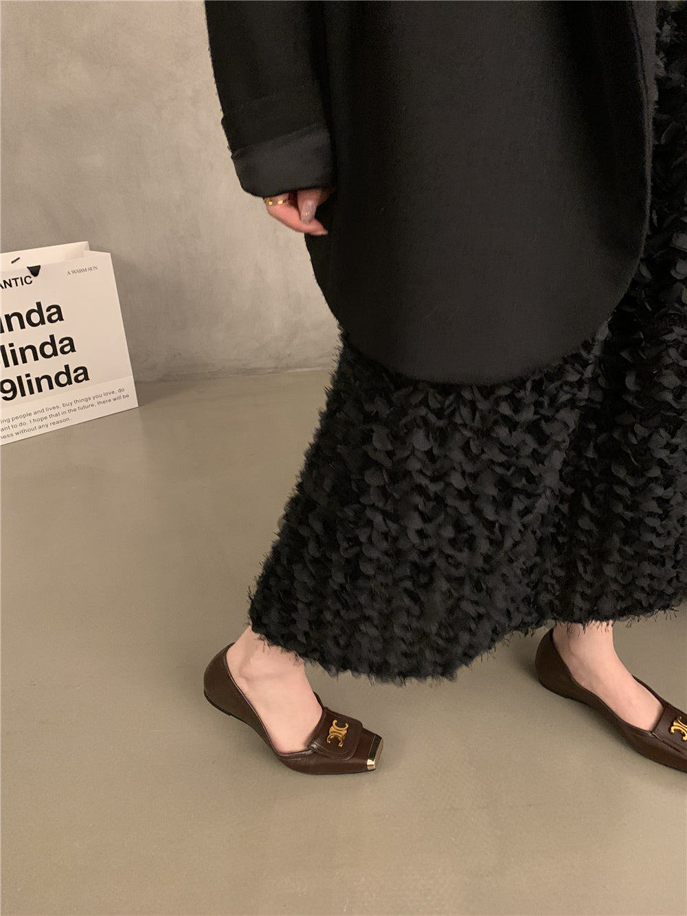 【shoes】3色フラットシューズG23526