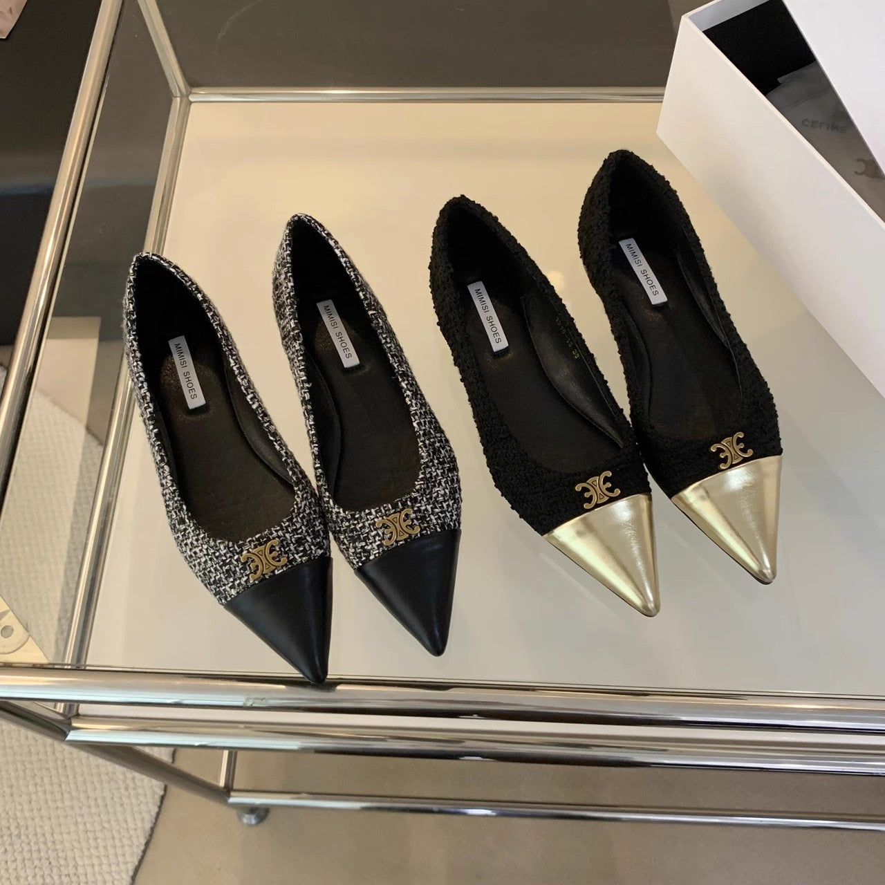 【shoes】2色展開フラットシューズG23528