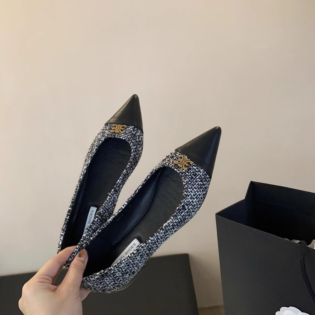 【shoes】2色展開フラットシューズG23528