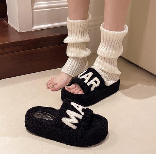 【shoes】5色厚底スリッパF8162