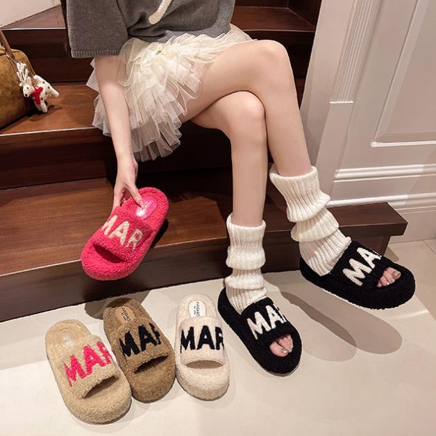 【shoes】5色厚底スリッパF8162