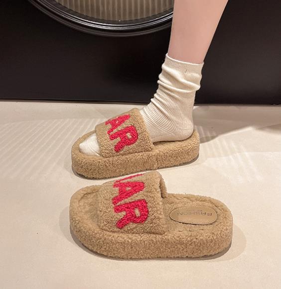 【shoes】5色厚底スリッパF8162