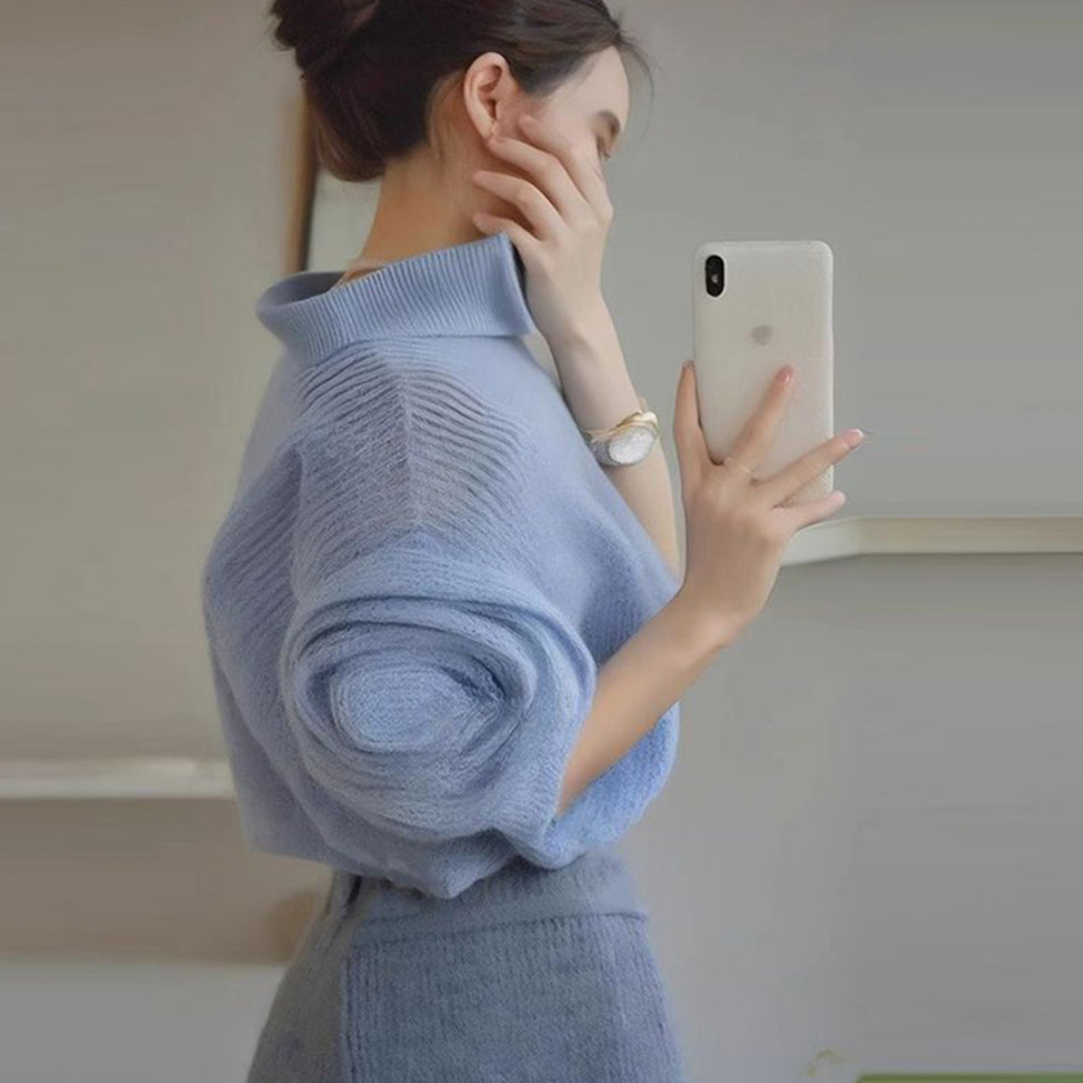 【tops】フラワーニットセーターG23554