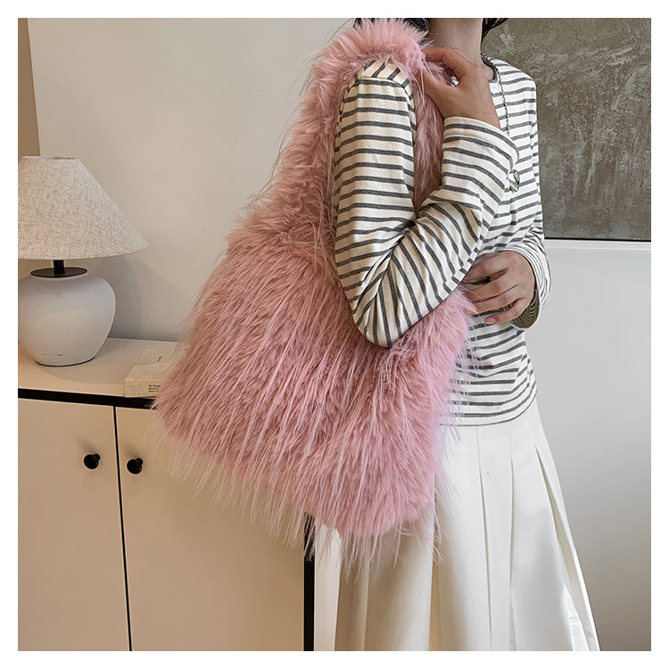 【小物】10色ふわふわショルダーバッグG23559