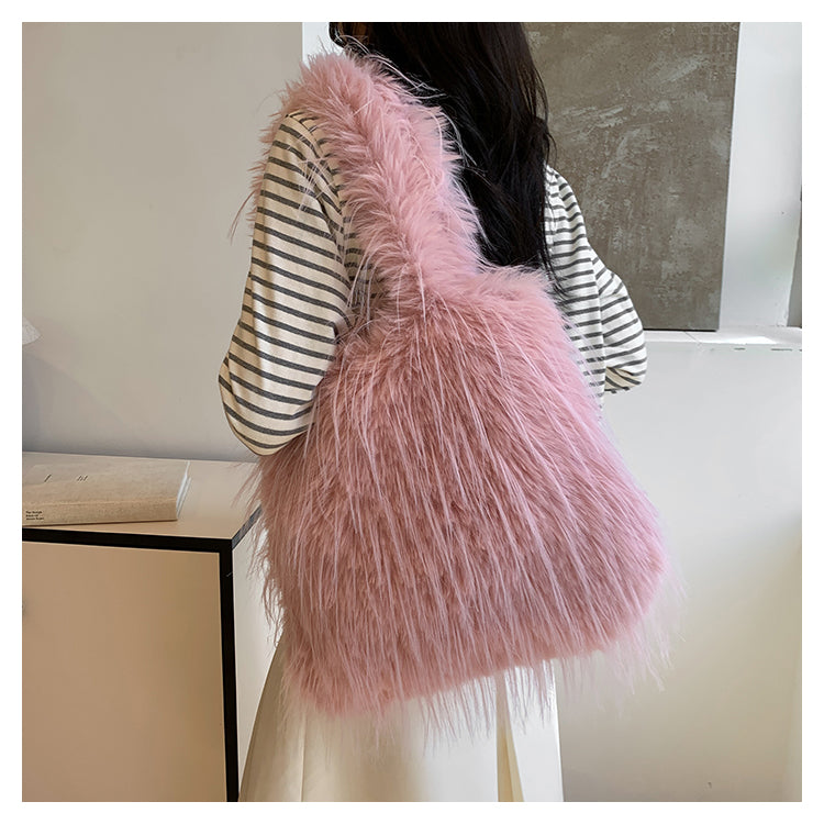 【小物】10色ふわふわショルダーバッグG23559