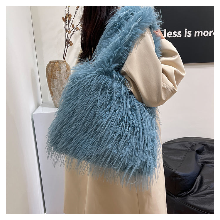 【小物】10色ふわふわショルダーバッグG23559