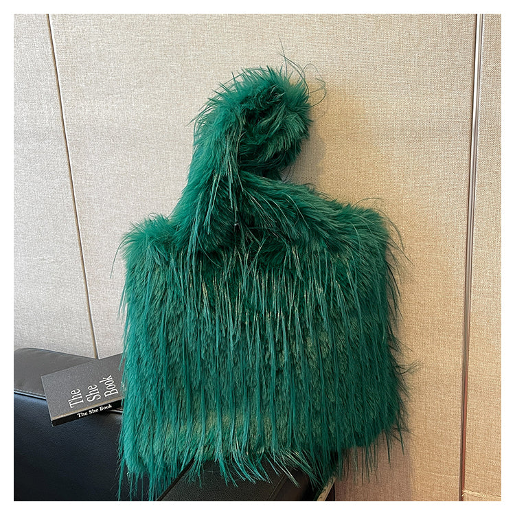 【小物】10色ふわふわショルダーバッグG23559