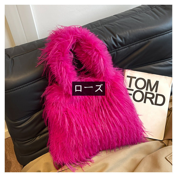 【小物】10色ふわふわショルダーバッグG23559