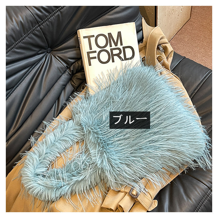 【小物】10色ふわふわショルダーバッグG23559