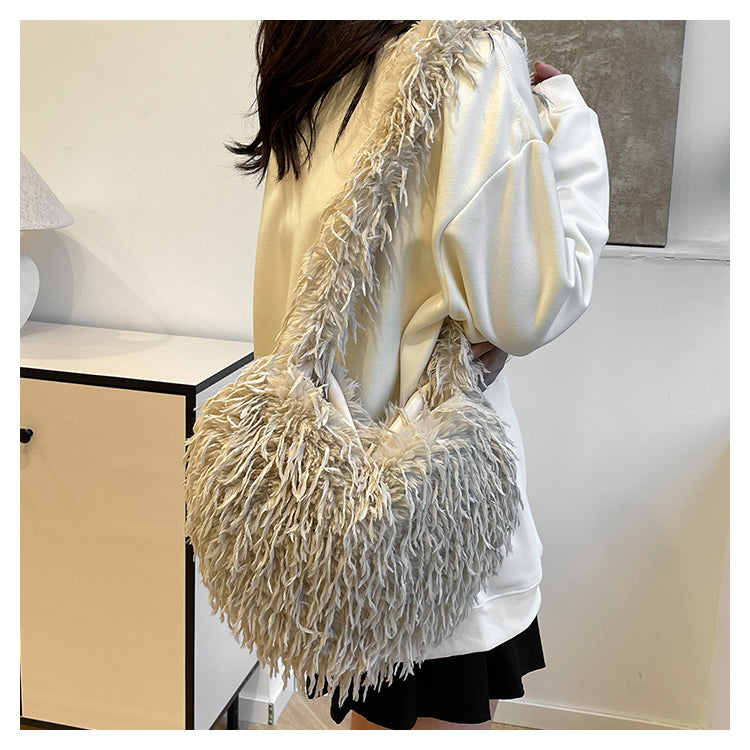 【小物】7色ふわふわショルダーバッグG23560