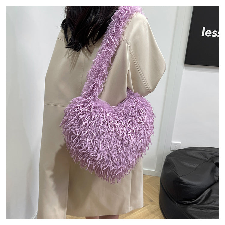 【小物】7色ふわふわショルダーバッグG23560