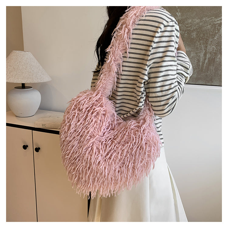 【小物】7色ふわふわショルダーバッグG23560