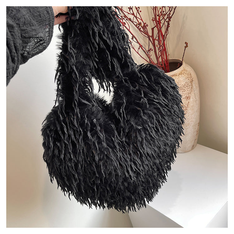 【小物】7色ふわふわショルダーバッグG23560