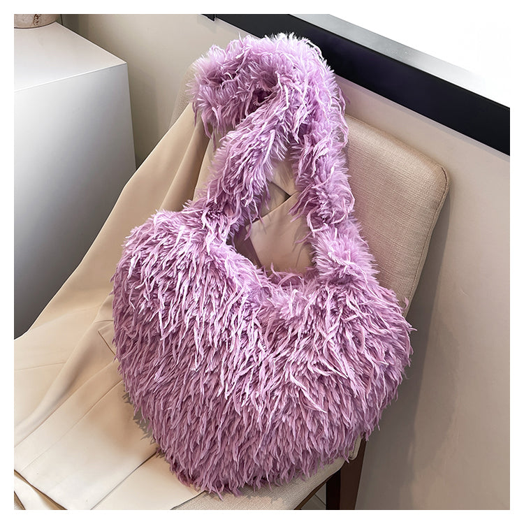 【小物】7色ふわふわショルダーバッグG23560