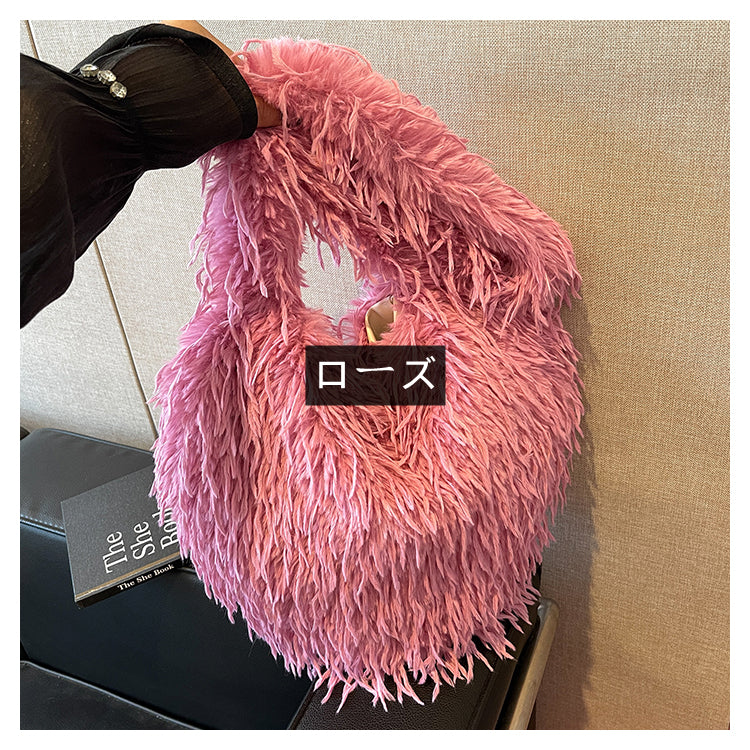【小物】7色ふわふわショルダーバッグG23560