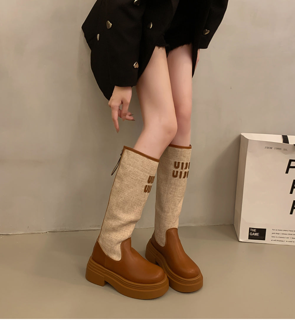 【shoes】2サイズ選択可厚底ブーツG23562