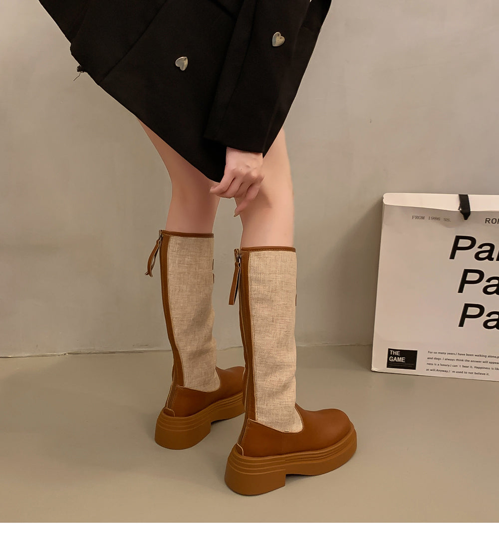 【shoes】2サイズ選択可厚底ブーツG23562