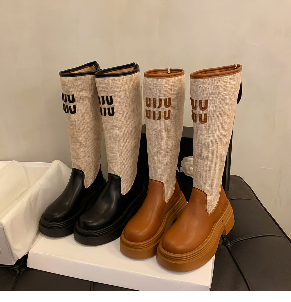 【shoes】2サイズ選択可厚底ブーツG23562