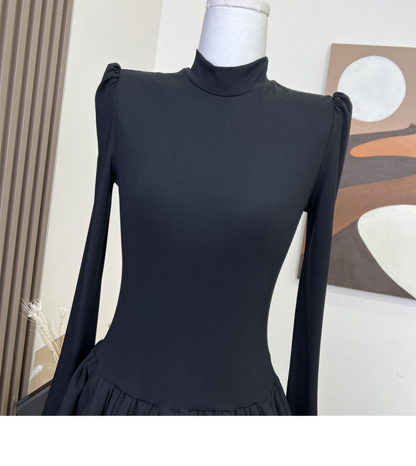 【dress】ハーフネックデートワンピースG23572