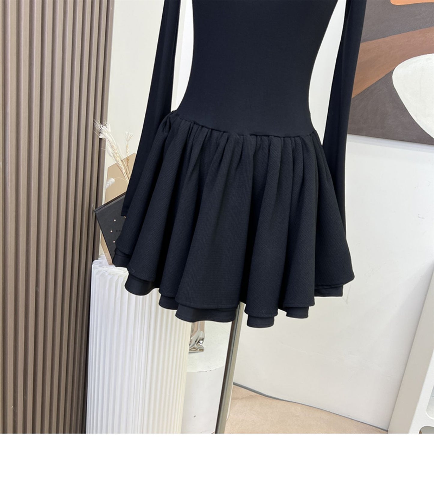 【dress】ハーフネックデートワンピースG23572